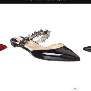 Christain Louboutin Black Flat